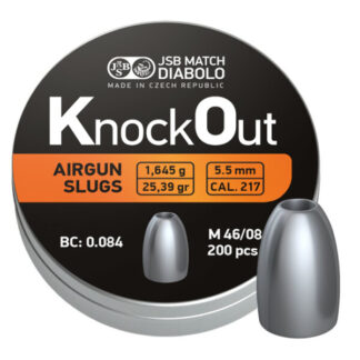 JSB AA KnockOut Slug 5,5mm/.217 25.39/1,645 p/200