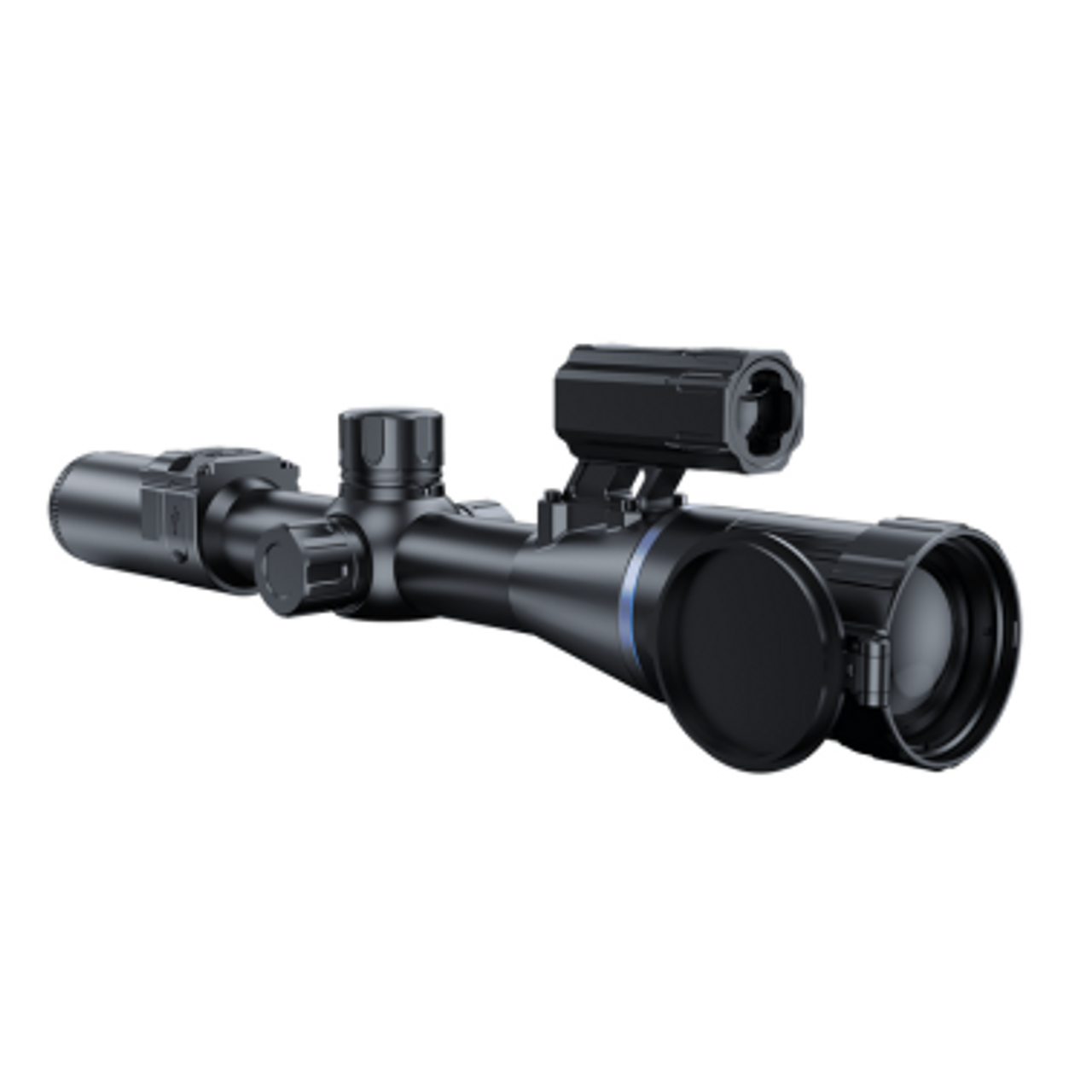 Outdoor optiekproducten van KijkerOnline, waaronder krachtige voorzetkijkers en richtkijkers, ideaal voor jacht en lange-afstandsschoten